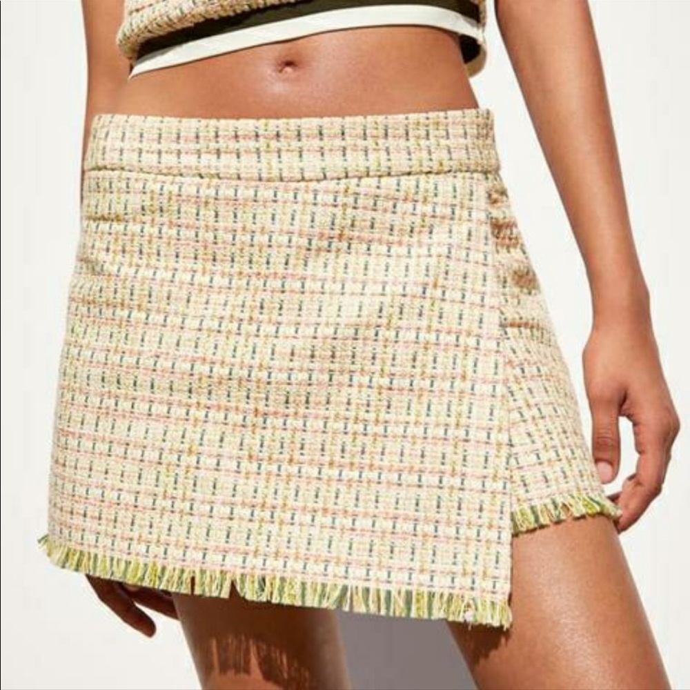 Zara tweed skort
